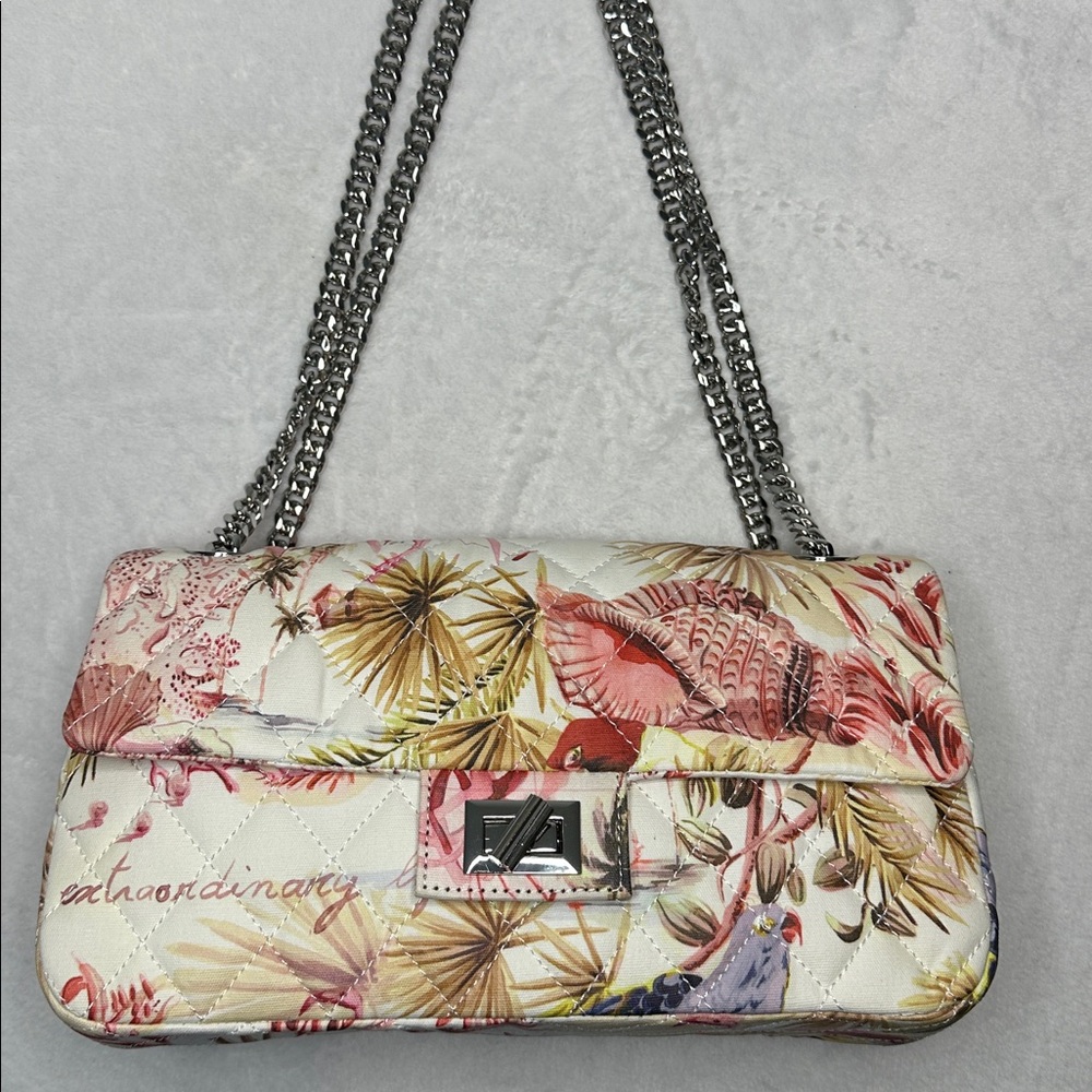 India Hicks Countess Bag Siesta Floral Tropical Bahamas Shoulder Bag